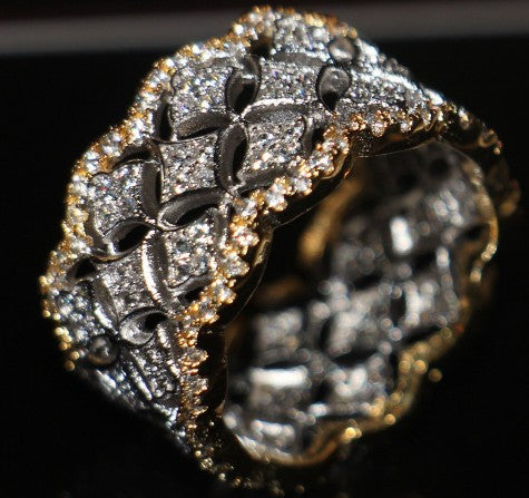 Zircon Ring Fashion Star Jewelry Daily Wear
